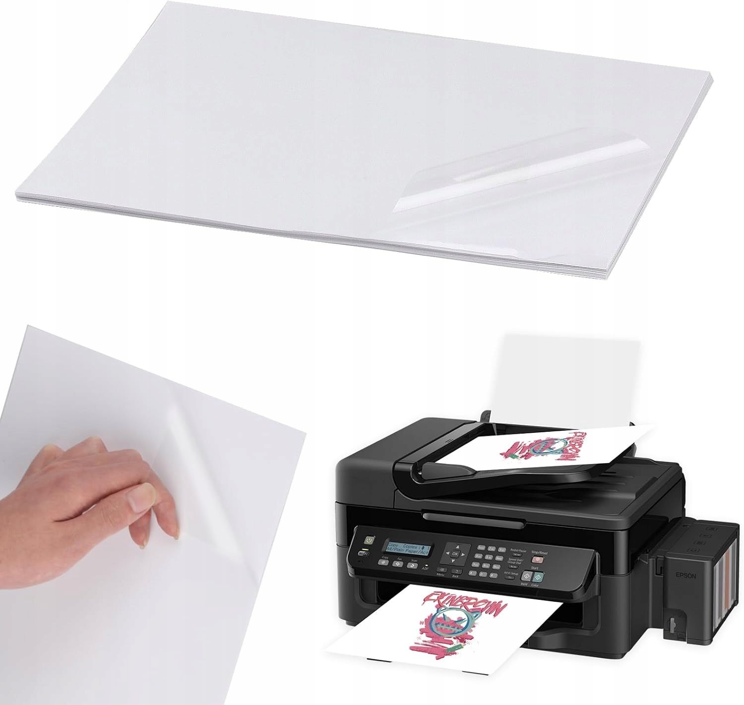  100 leht isekleepuv termosiirdepaber a4 sildid koodid kreskowe printer laser