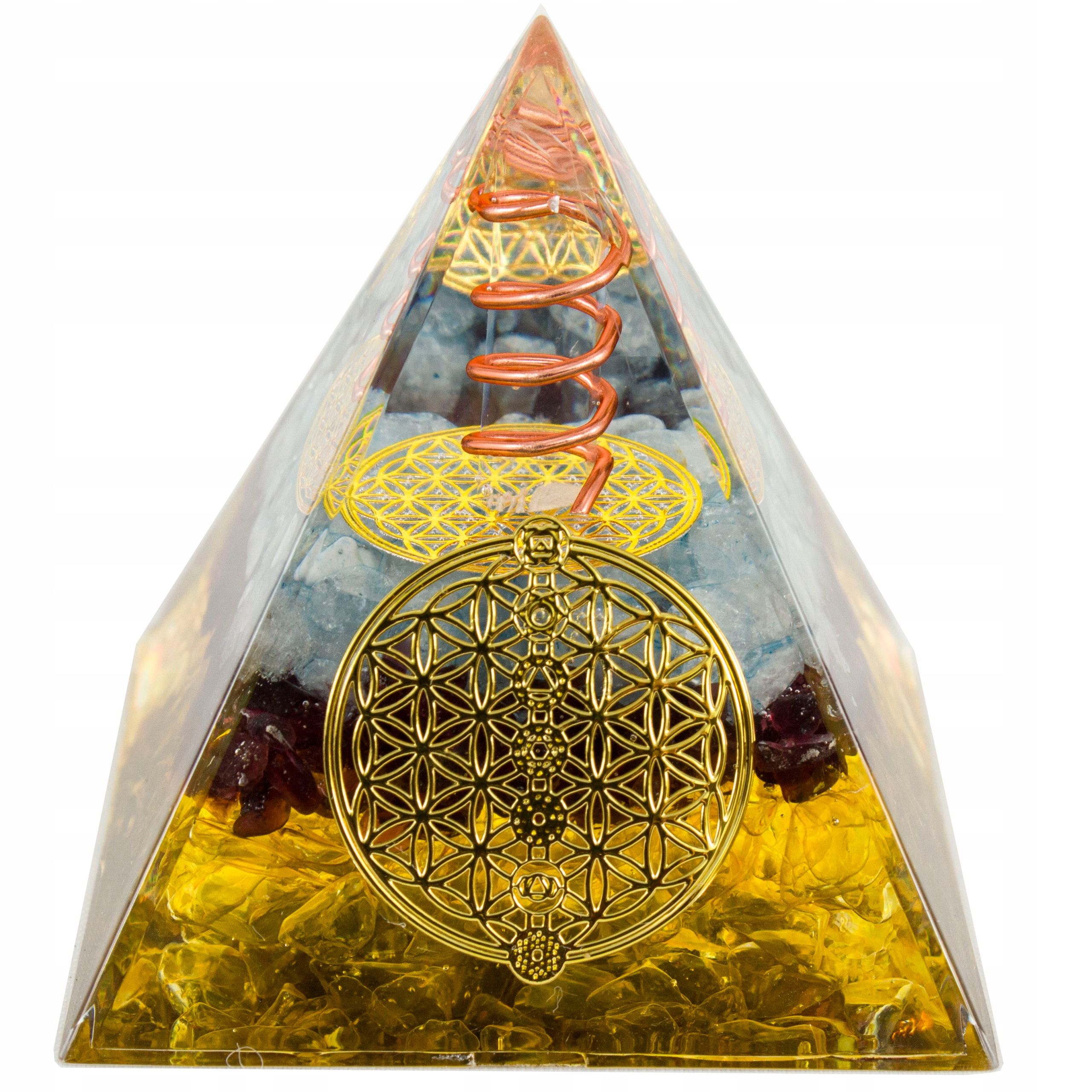  Pyramide orgonit amethyst lazuryt oliwin tigerauge feng shui chakren 5cm
