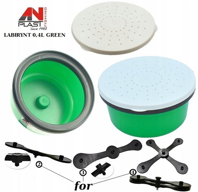  Krug von würmern labyrinth 0,4l mit griff für die basis anplast worm box b