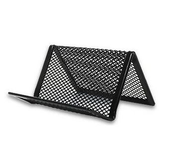 Metal pencil case business card holder black forpus