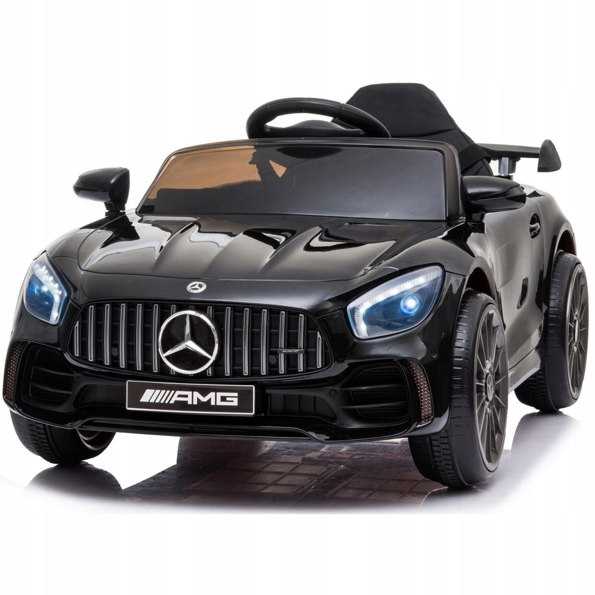  Automobilis akumuliatorinis automobilis vaikams licencija mercedes amg gtr led enero
