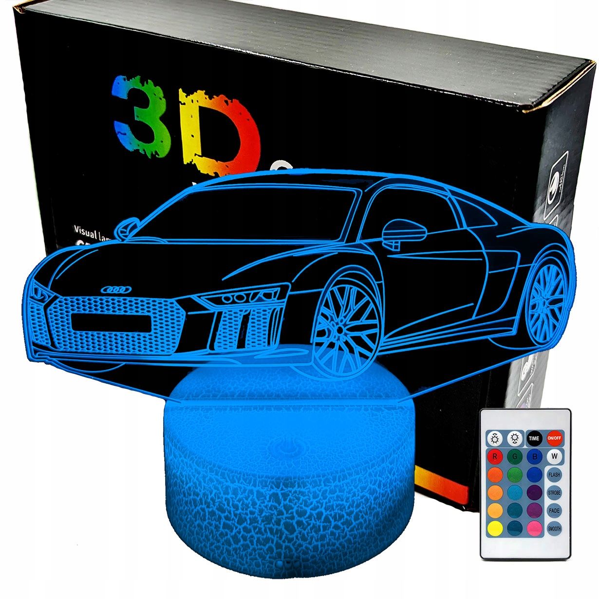  3d naktinė lemputė lempų daugiaspalvis