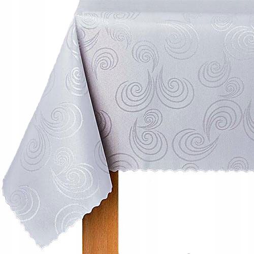  Tablecloth white stain resistant mela 140x260 cm