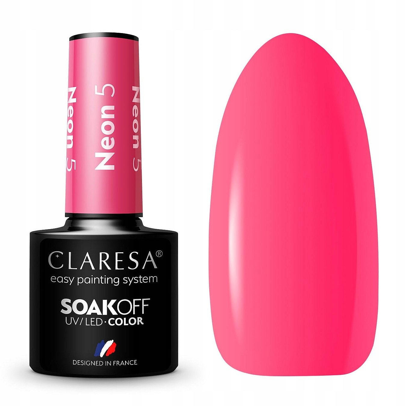  Claresa hübriid küünelakk burgundia glitter pink 554