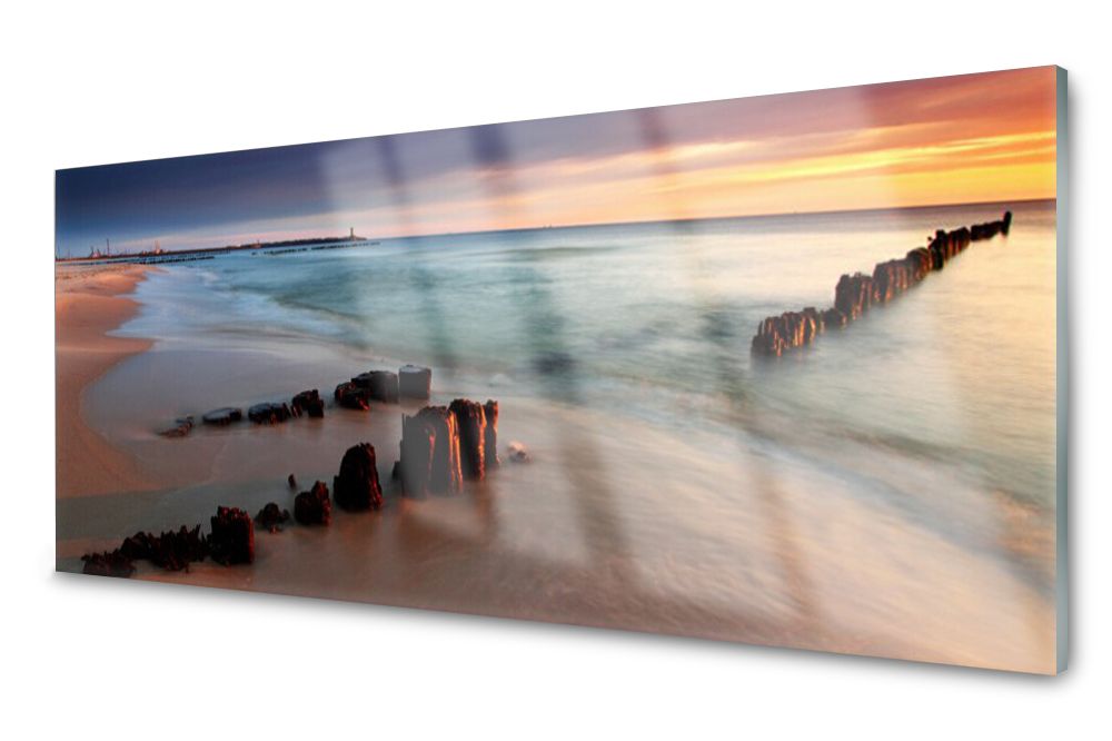  Lacobel glasplatte küche lilien wasser 140x70