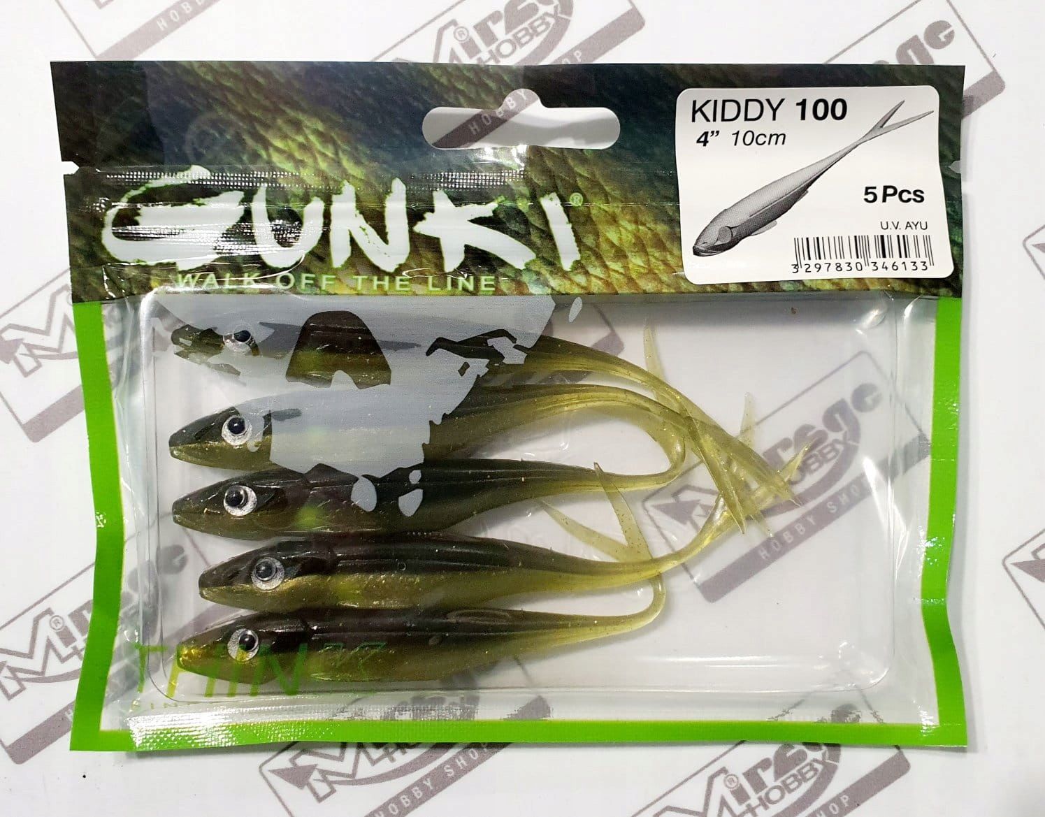  Norīt gunki kiddy 4"(10cm) - salt & pepper (op. 5 gab.) [52683]