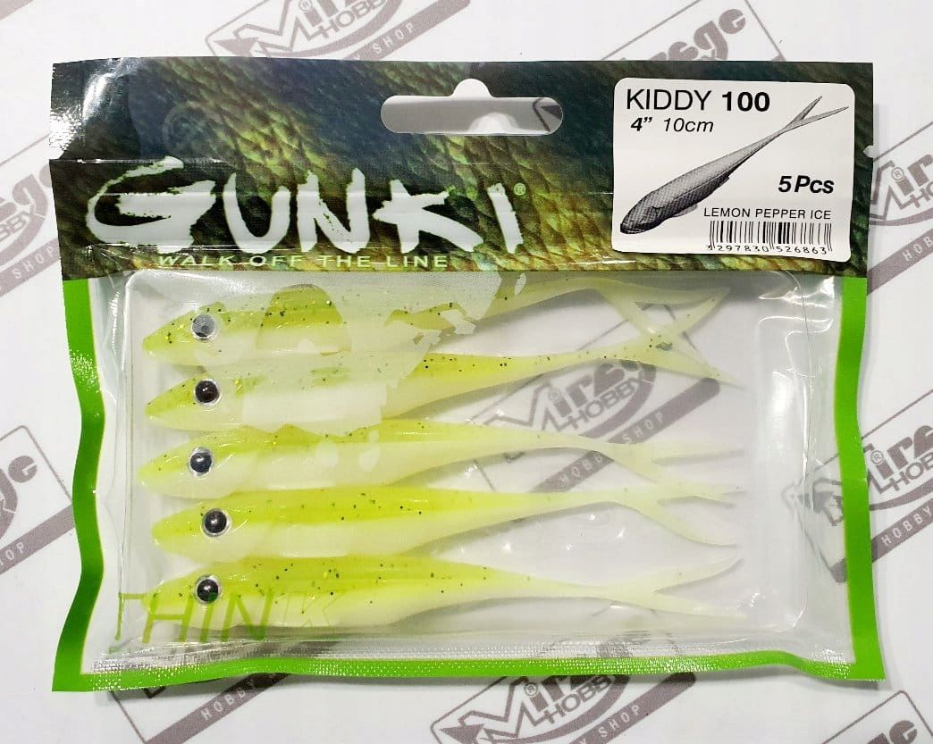  Norīt gunki kiddy 4"(10cm) - salt & pepper (op. 5 gab.) [52683]