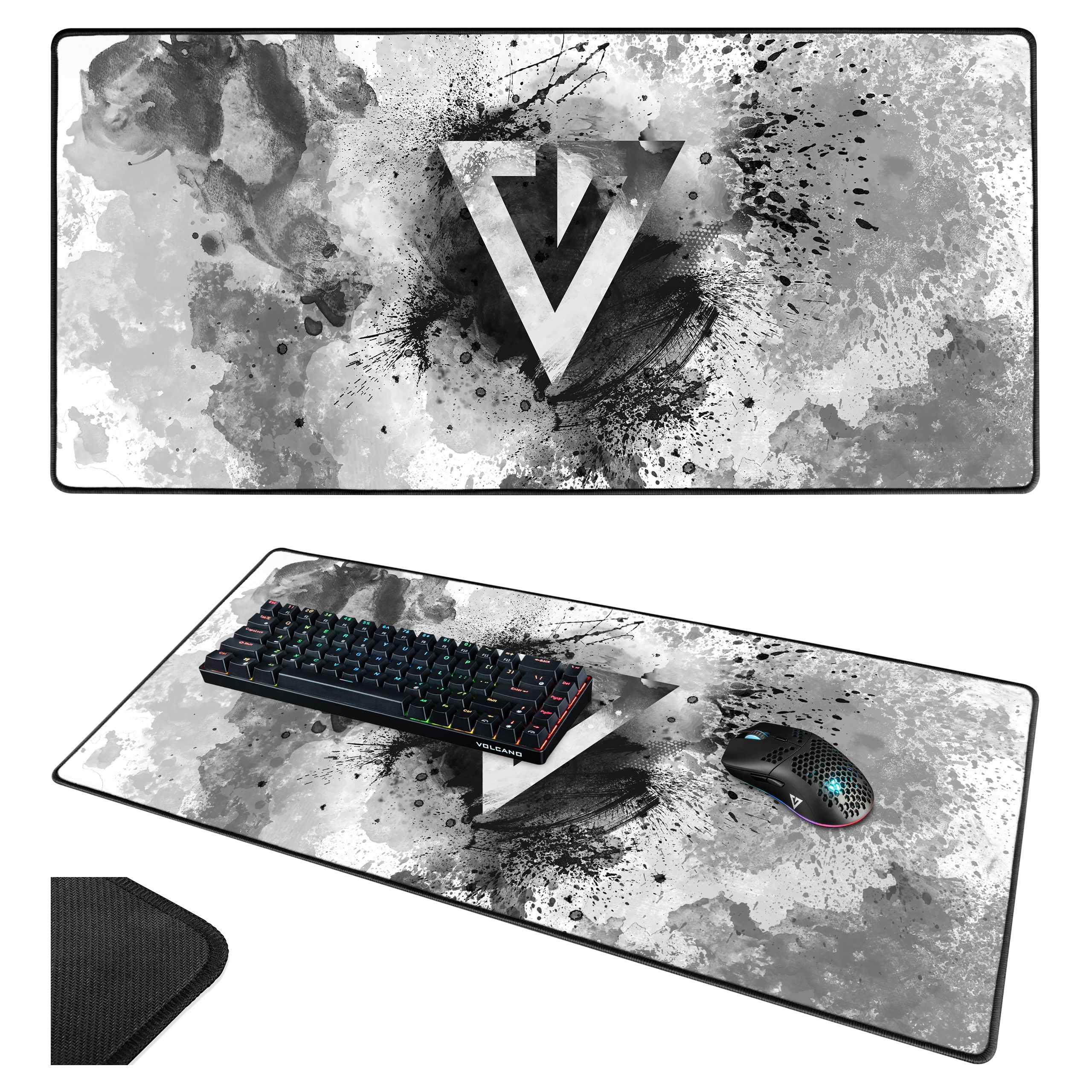  Large mouse pad keyboard - non-slip - size 90 x 42 cm