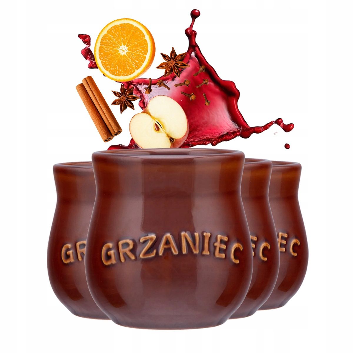  Tassen mit nach gehör für glühwein wein i bier keramik altom design 250 ml 6 pcs.