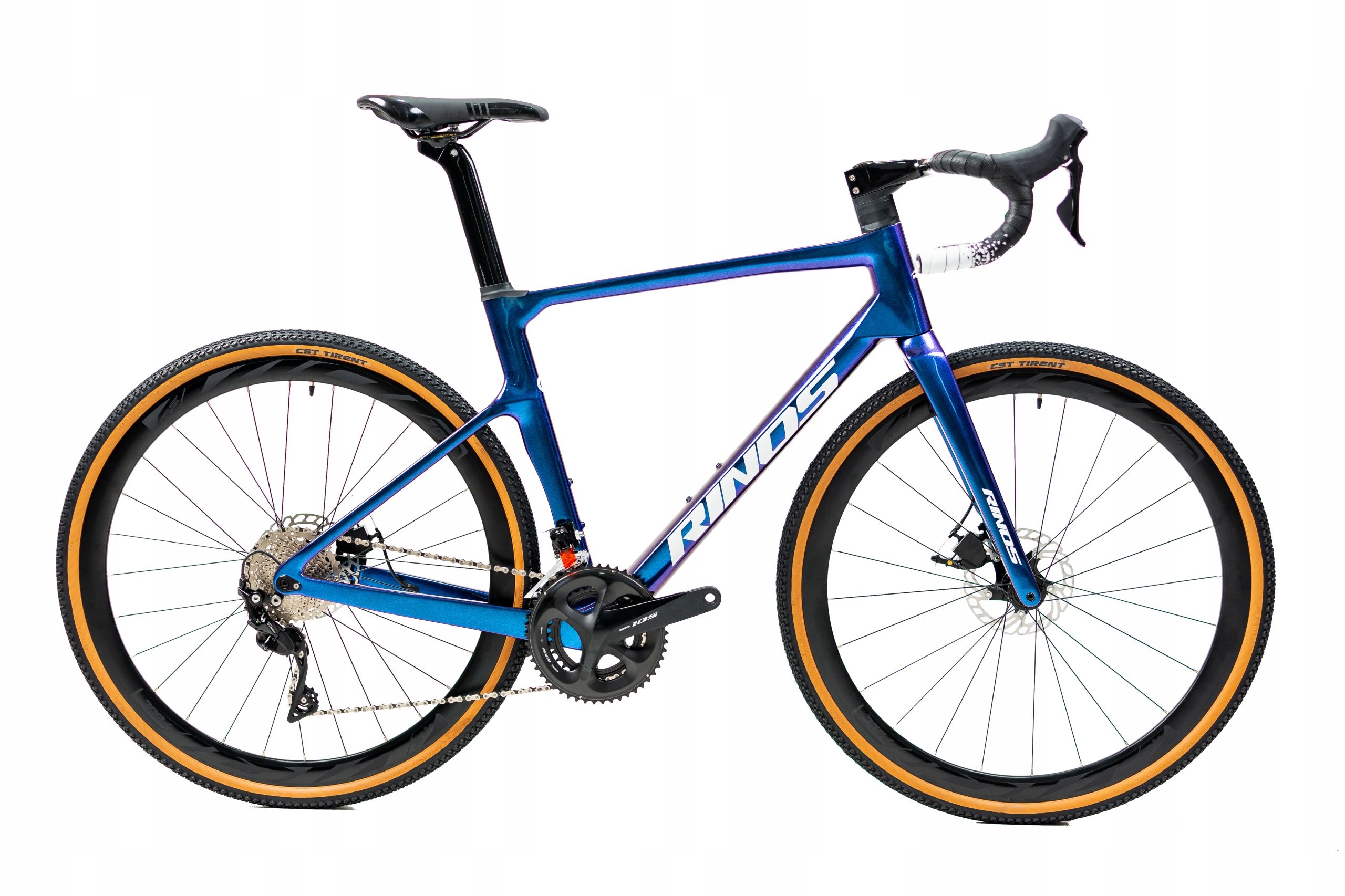  Rinos sandman 3.1 ciklokroso dviratis iš anglies shimano 105 gravel žvyras