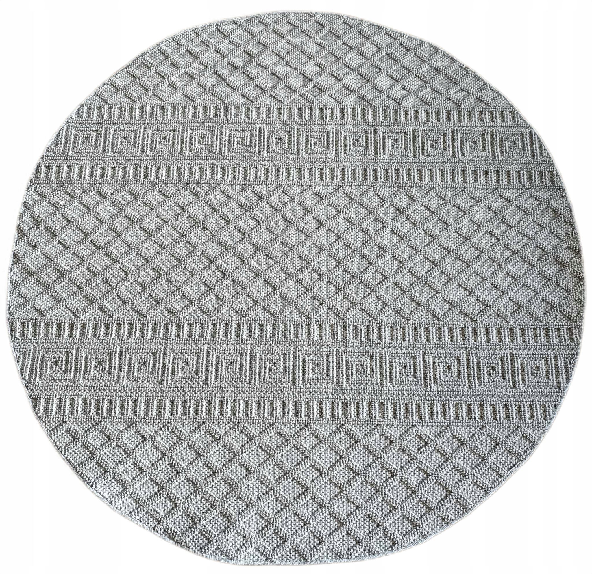  Round carpet for the living room 140cm , soft italian ,green creamy pattern mandala