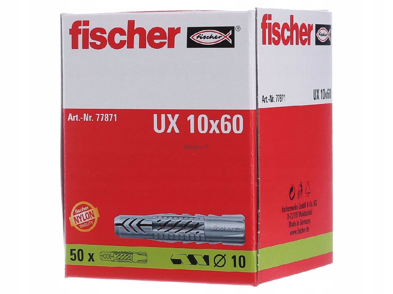  Fischer gk confirmation nylon pin for panels drywall nail gun