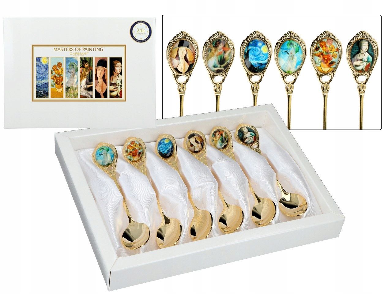  Set. 6 spoons - mix works known artystow (carmani)