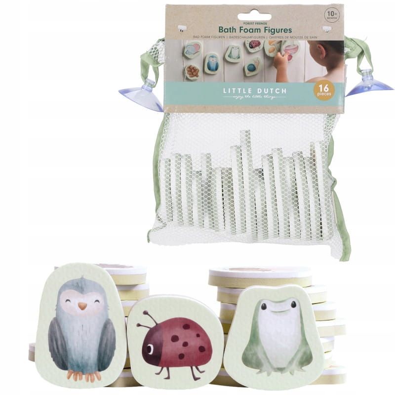  Little dutch washable colored pencils for bathing with templates forest friends
