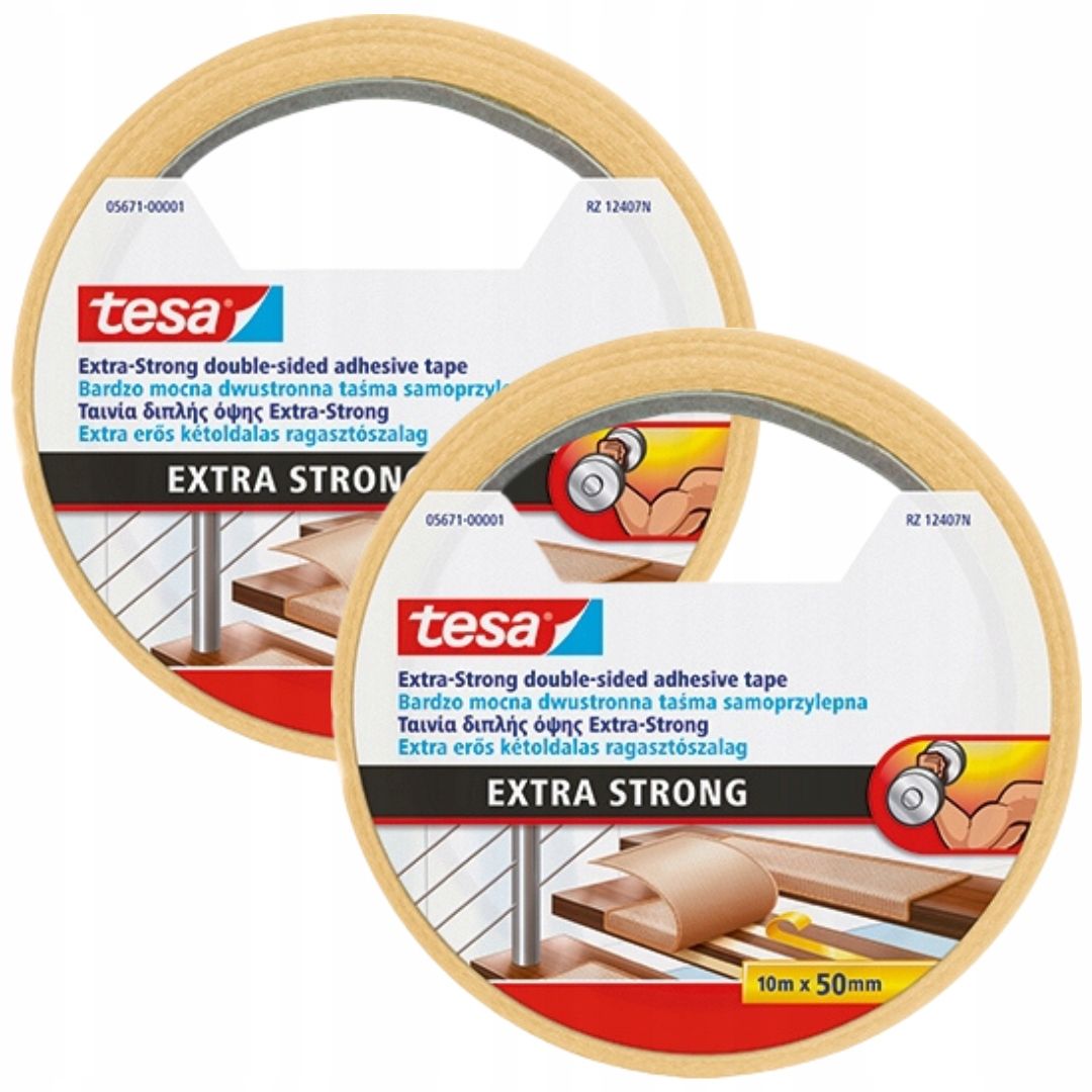  Carpet tape tesa extra strong 5m 50mm solid
