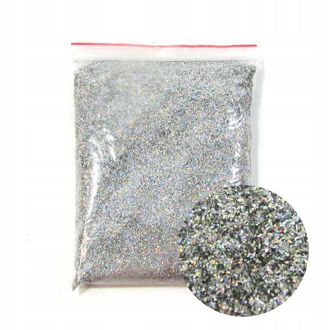  100g lesk stříbro metalic na barvu 0,4mm - polský výrobek !!!