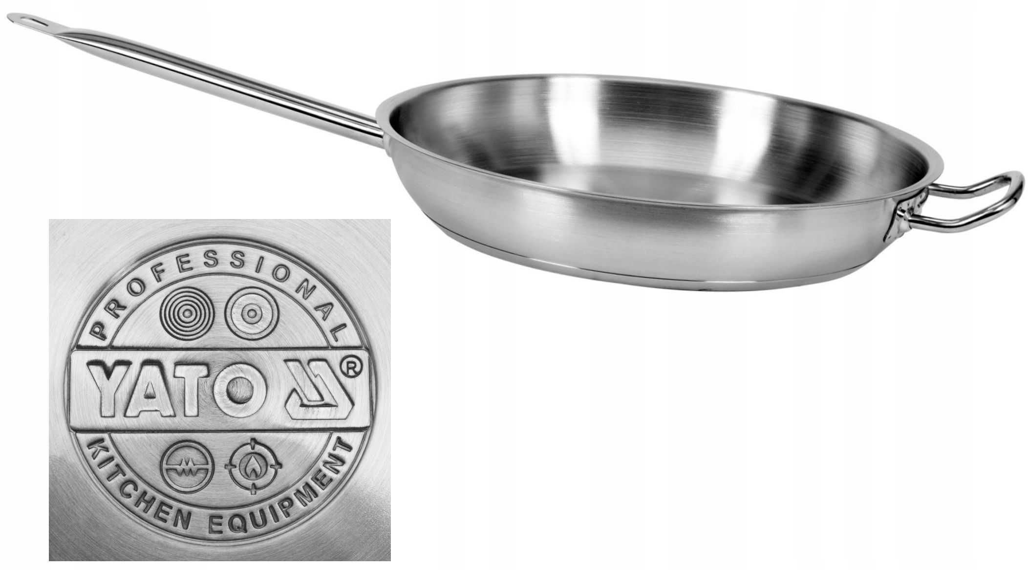  Yato bratpfanne für die lebensmittelindustrie induktion gas pro 40cm