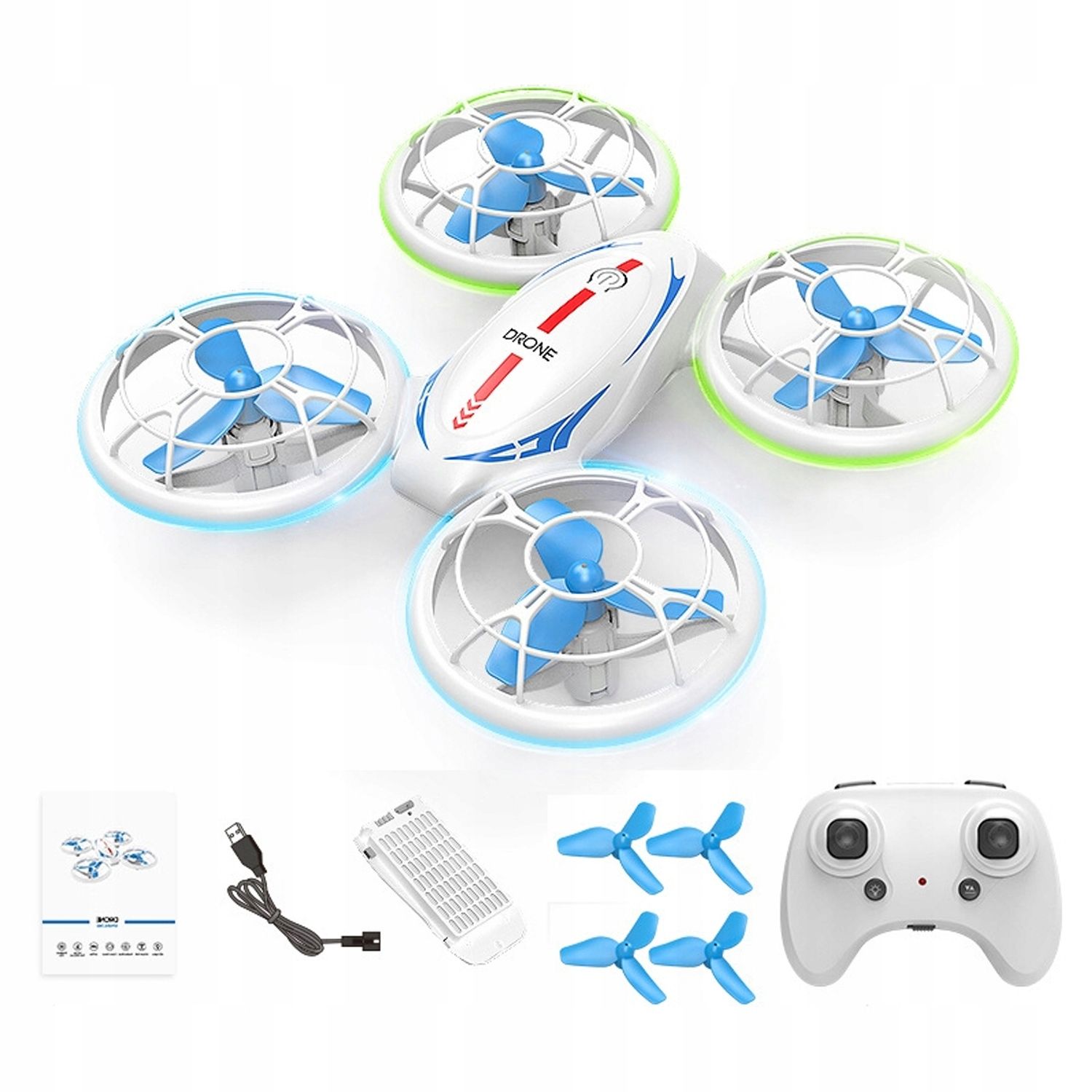  Droon rc led dioodidega lendavad öösel lastele quadcopter helikopter