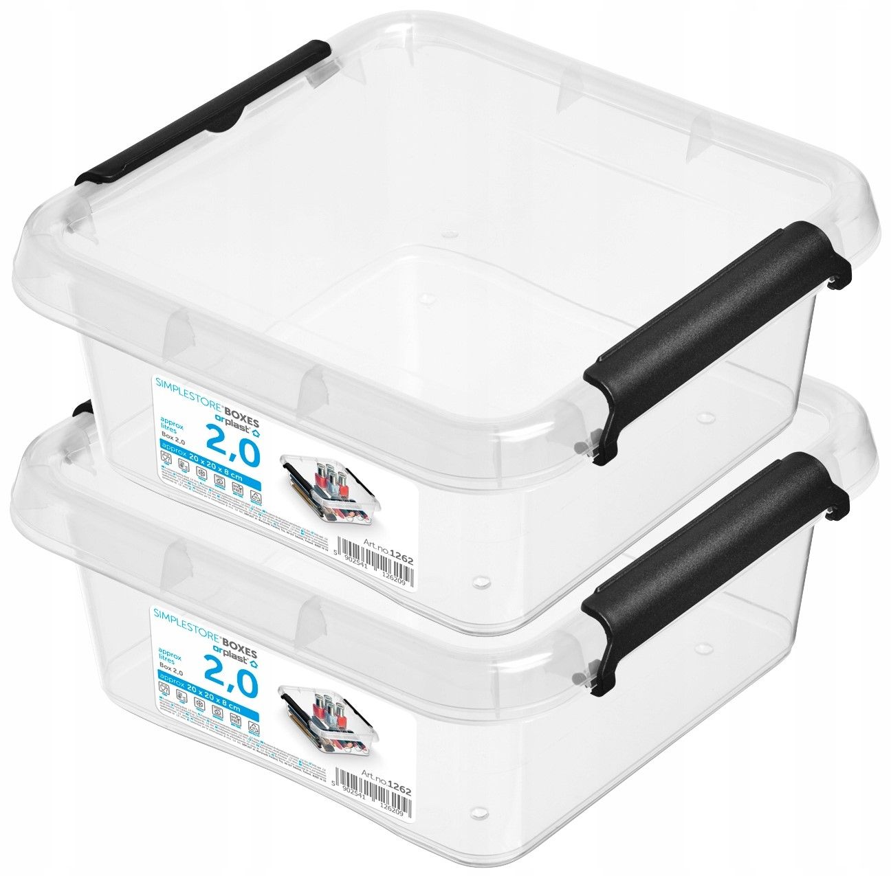 Dėžė plastikinė dėžė organaizeris moxom 4,5l