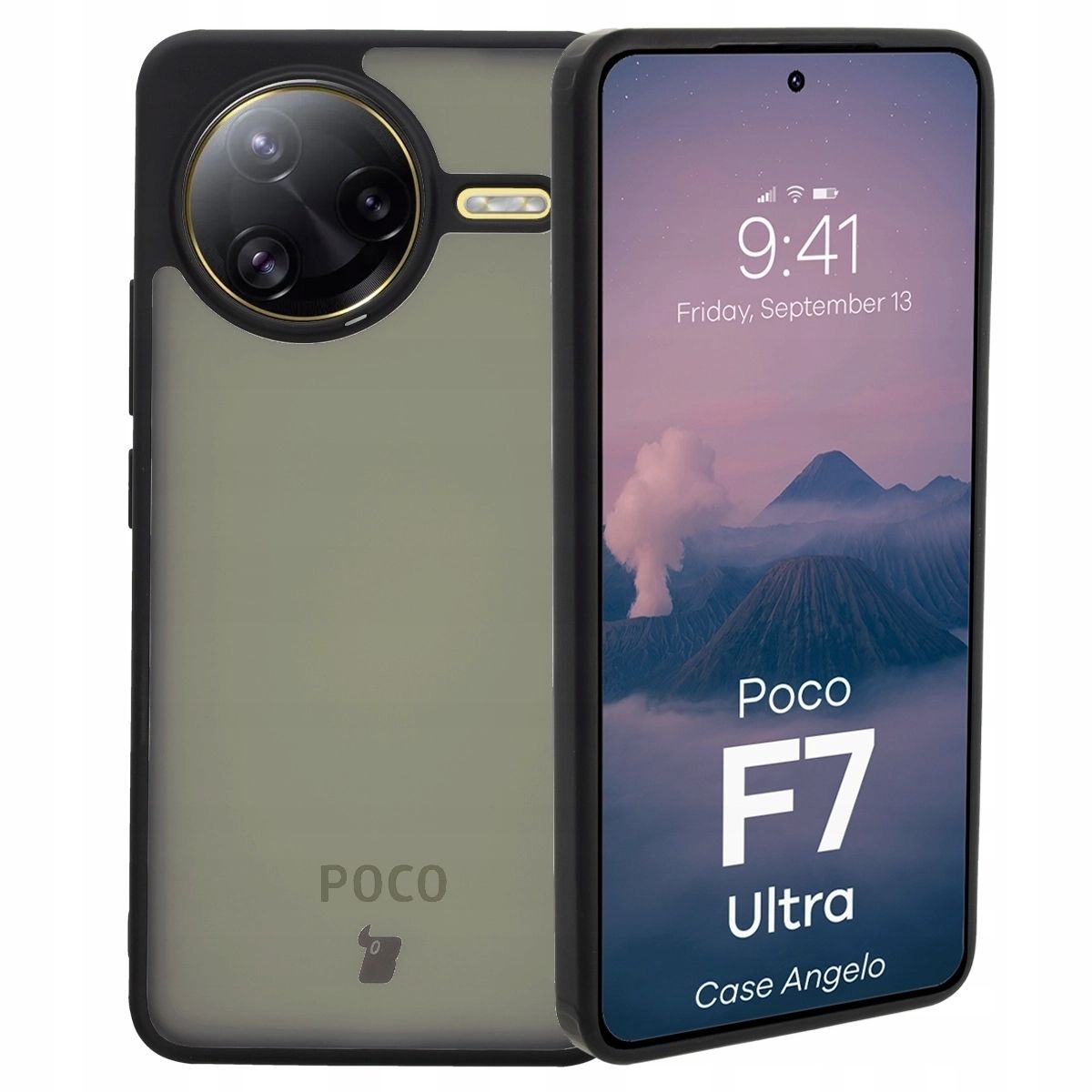  Case + 2x tempered glass bizon - xiaomi poco f7 very glass set