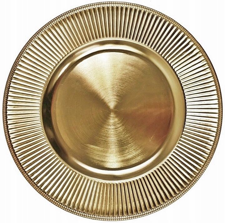  Decorative plate podstwka plastic under the plate gold o33 kp0647a