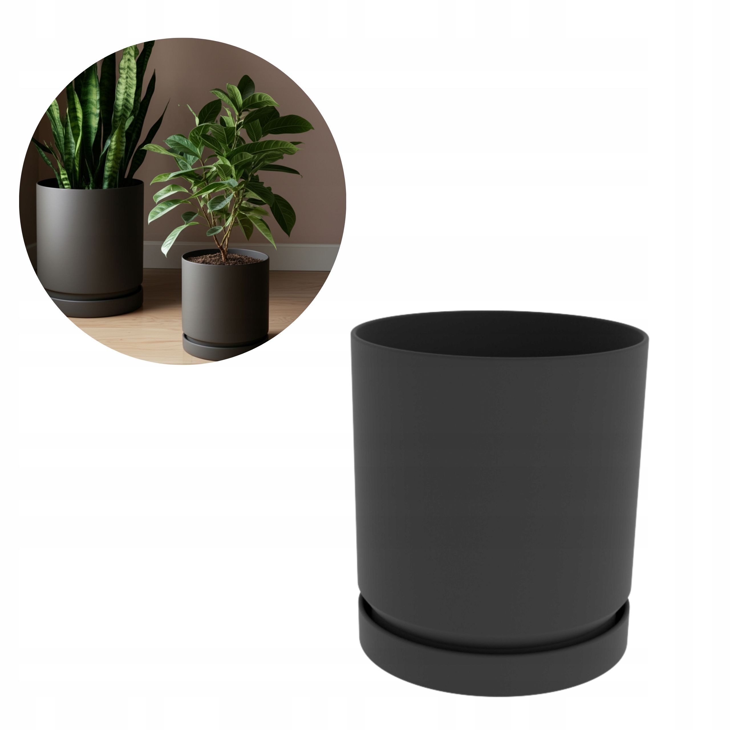  Flowerpot flowerpot soup kitchen for flowers little man creature for the desk white protection