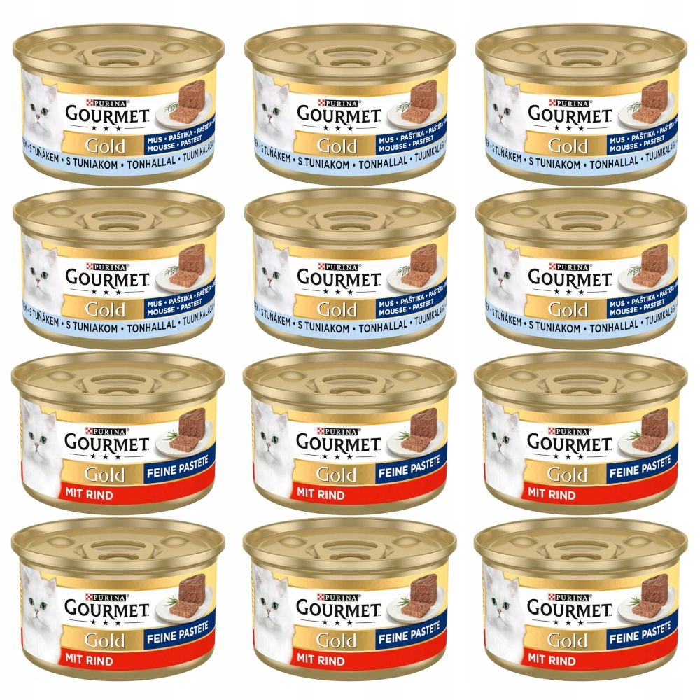 Gourmet gold skonių mišinys 24x85g + pro plan sterilised 3x85g nemokamai