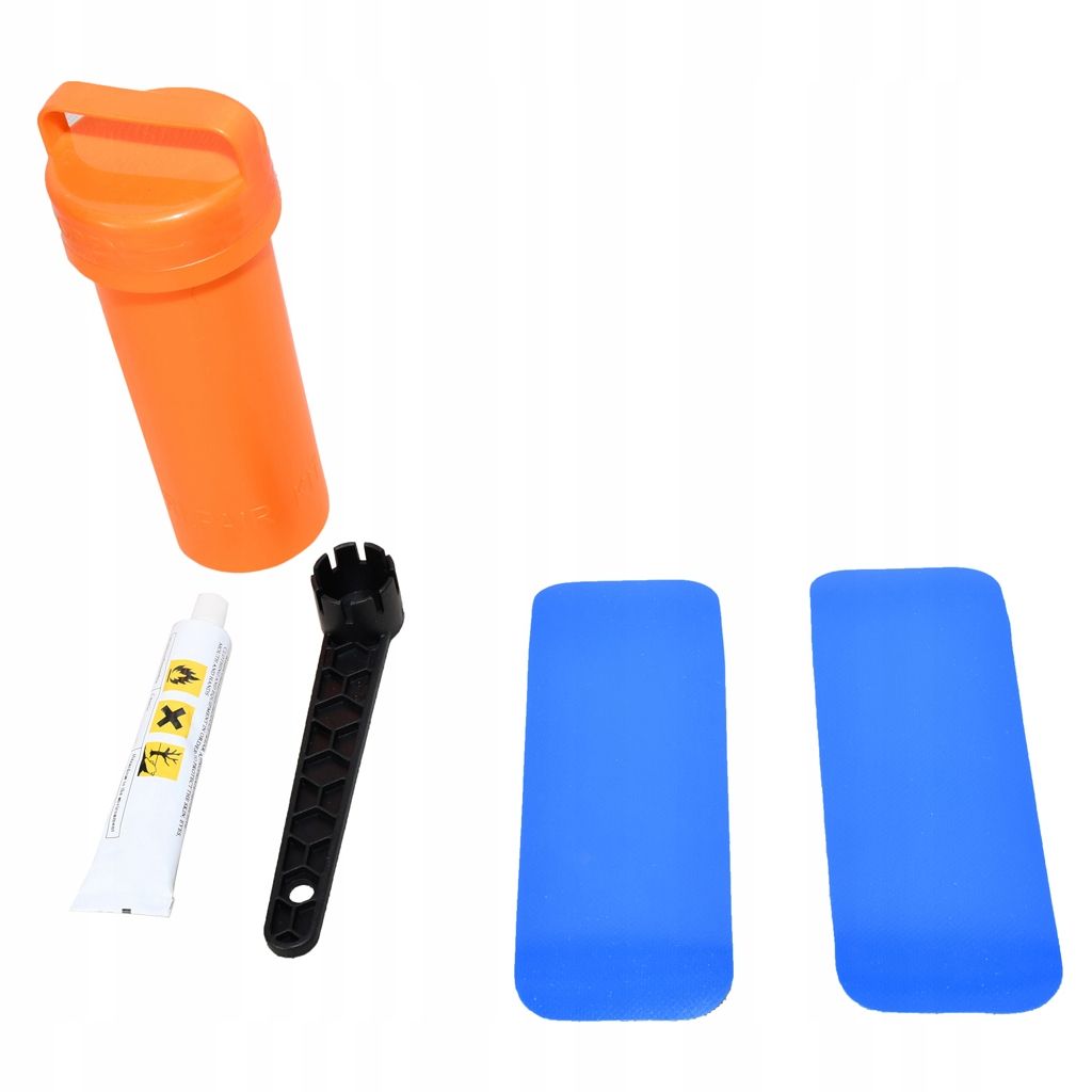  Taisymo rinkinys į sup lenta baidarė pvc klijai + lopai + dėžė