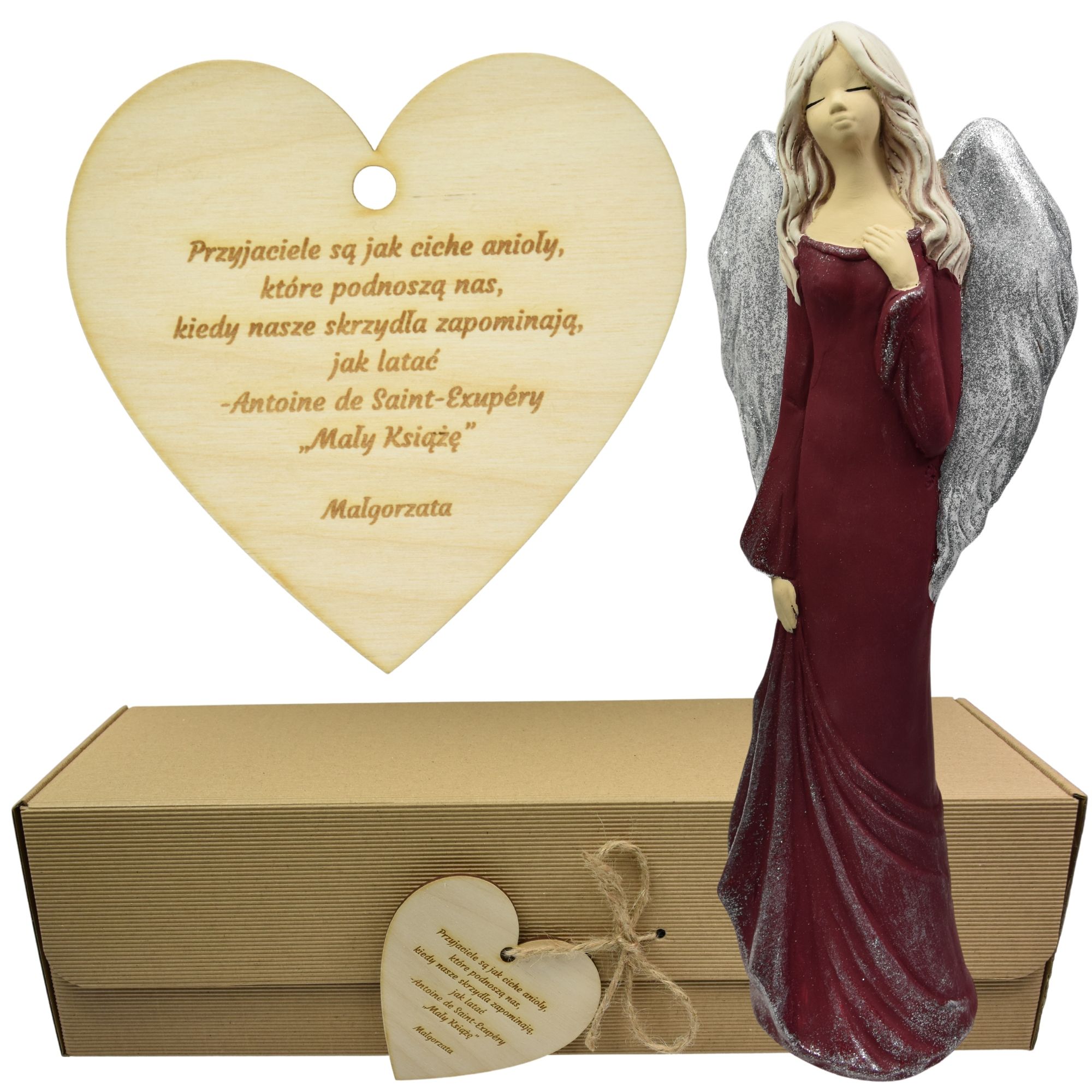 Angel figurine large adornment gift colour engraving