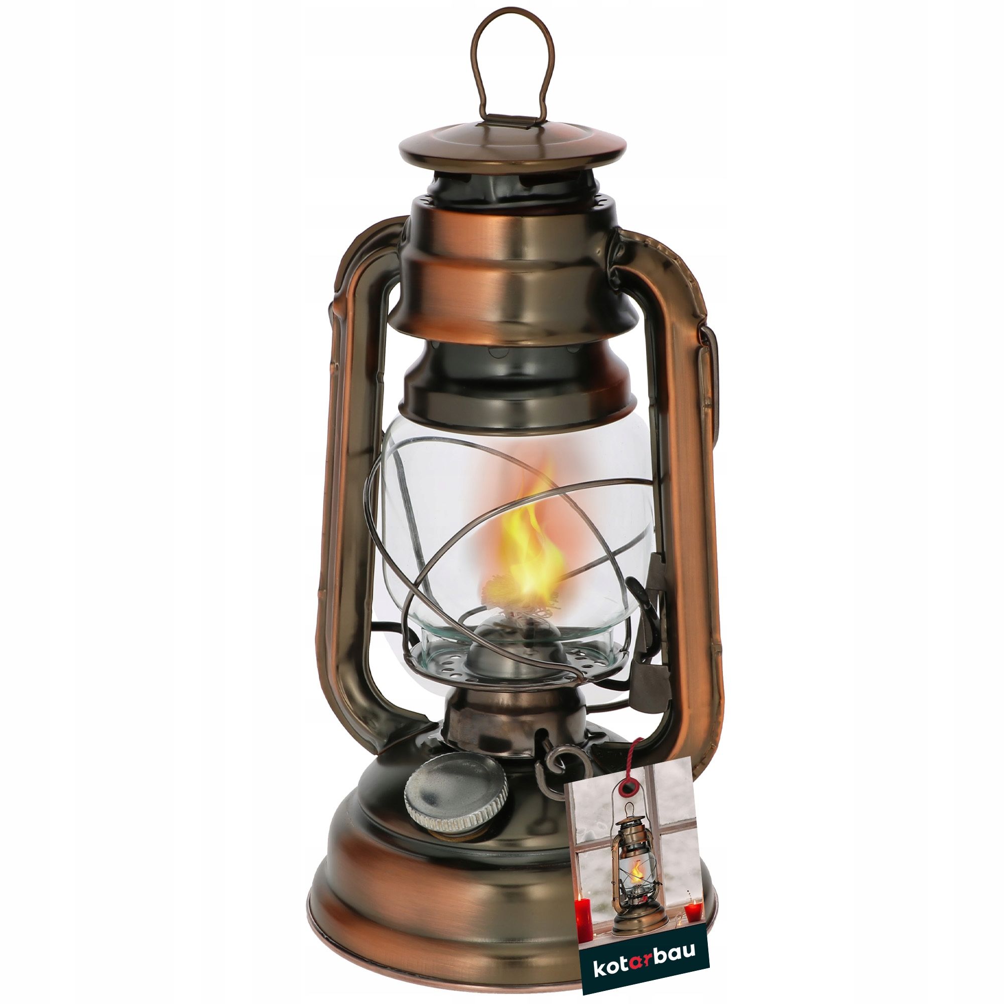  Petrolejas lampa vintage ar spoguli retro antique eļļa nafte lampa