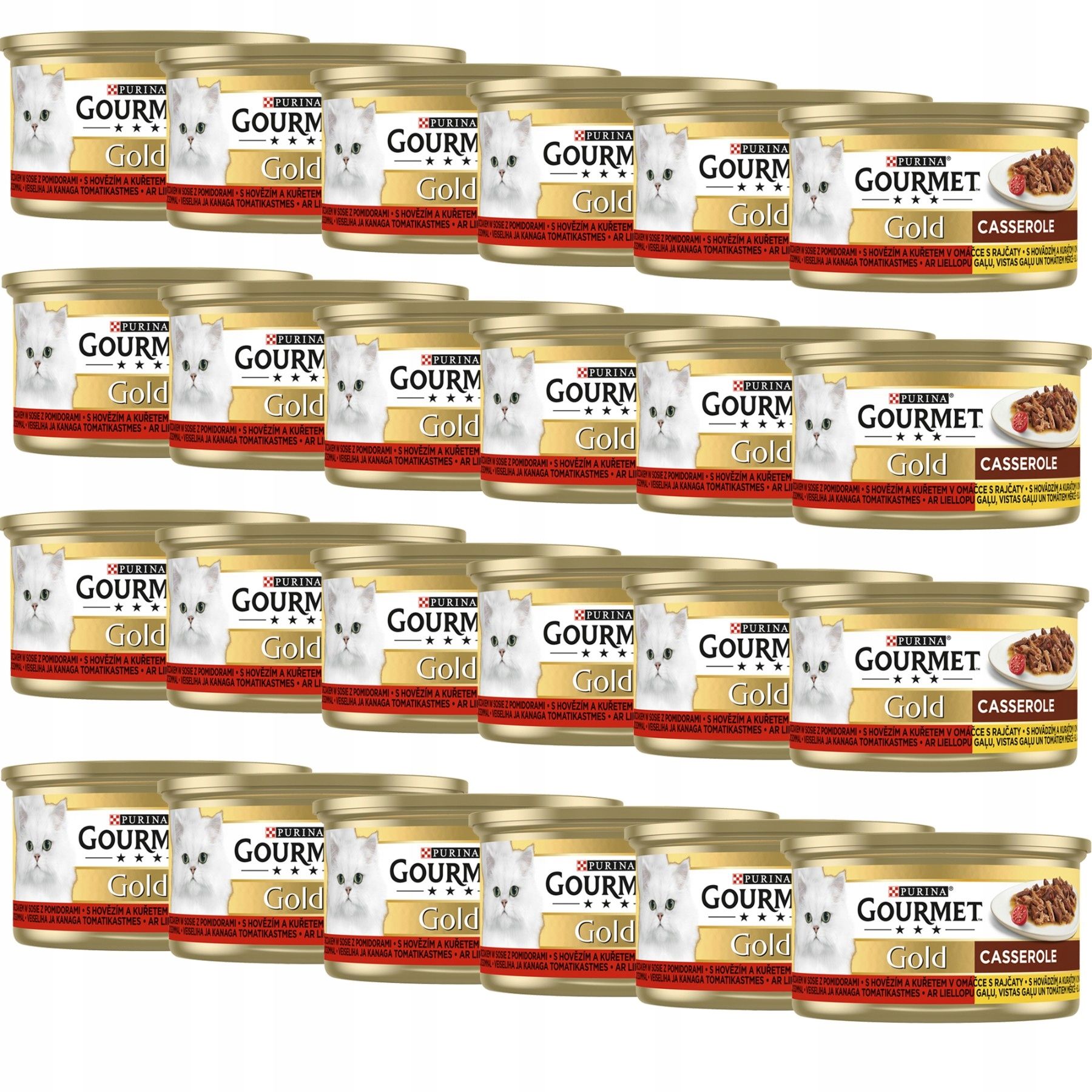 Purina gourmet gold savoury šlapias maistas su vištiena i morka 85gx12szt