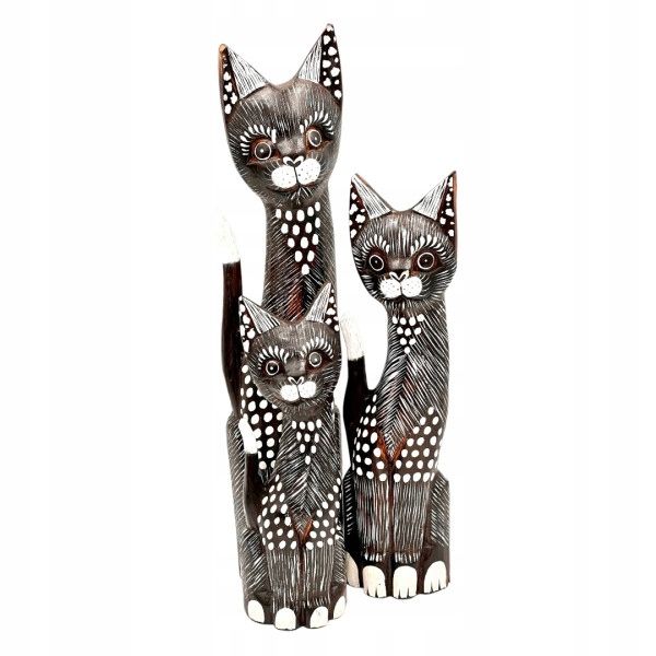  Katze kätzchen holzfigur wunderschön einzigartig dekoration oder geschenk 30cm