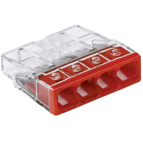  Greita jungtis montavimo wago 4 x 0,5-2,5mm 10  vnt.