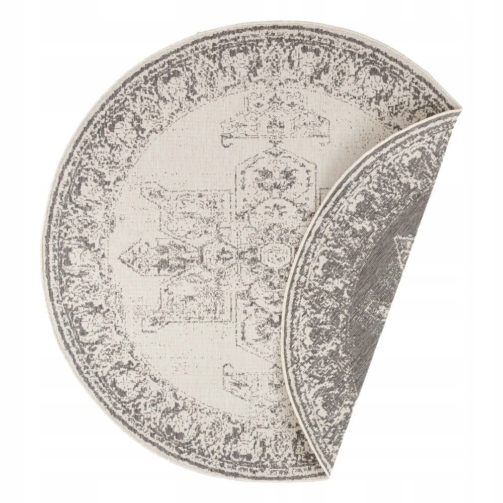  Round carpet for the living room 140cm , soft italian ,green creamy pattern mandala