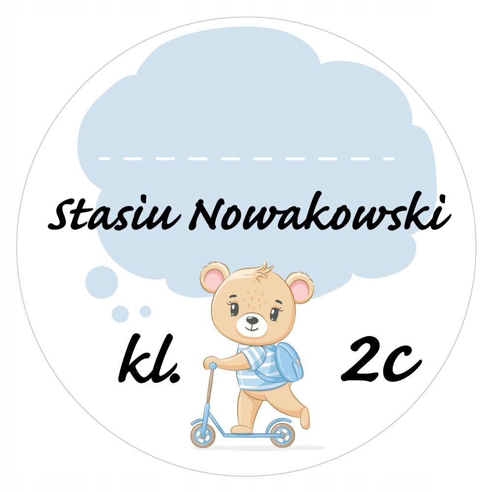  Nálepky s menom štítky pre notebooky knihy školské potreby vec 12 počítač.