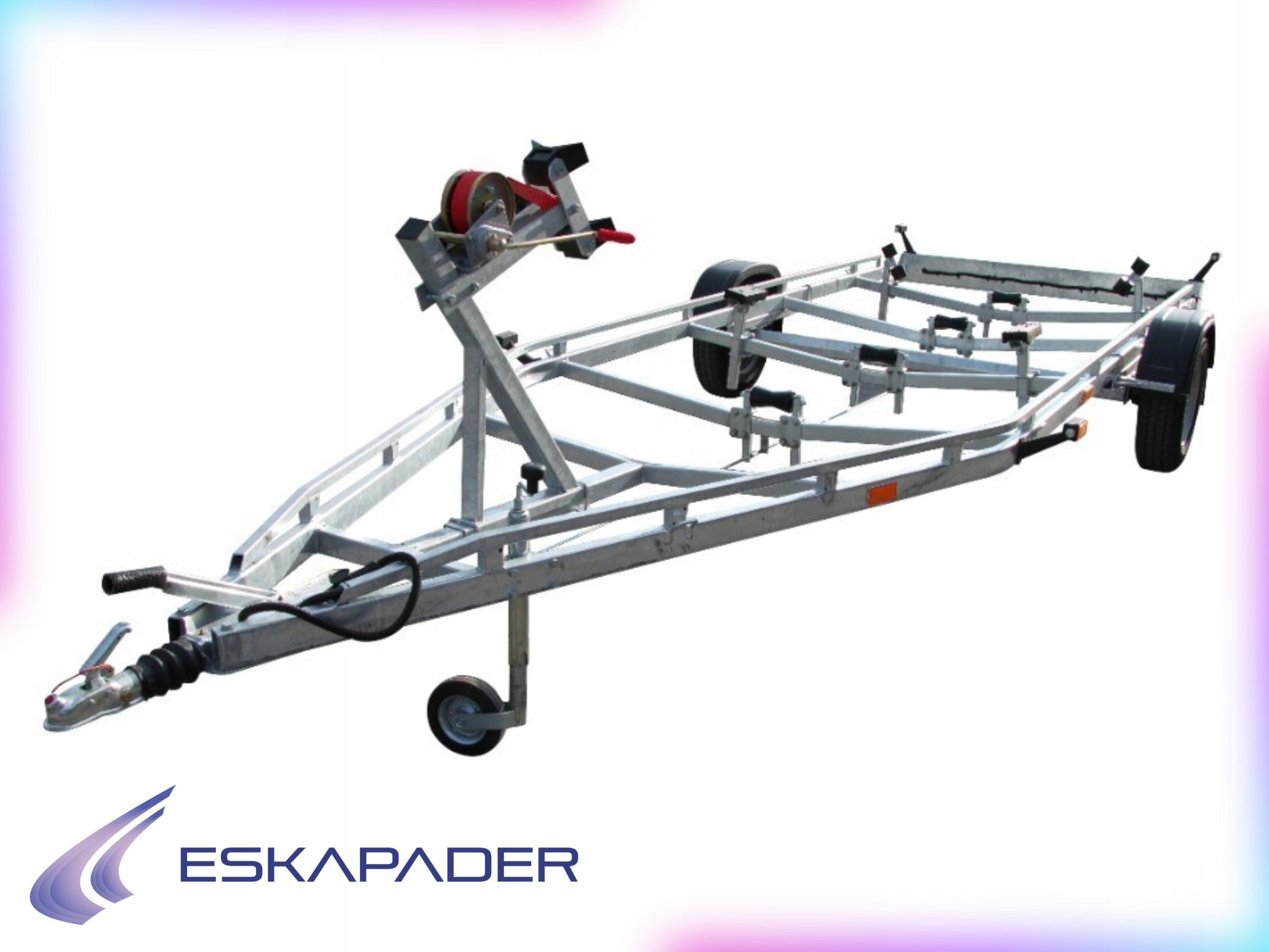  Trailer under the boat pp-2700 two-axle gvw 2700kg, lifting capacity 2150 kg