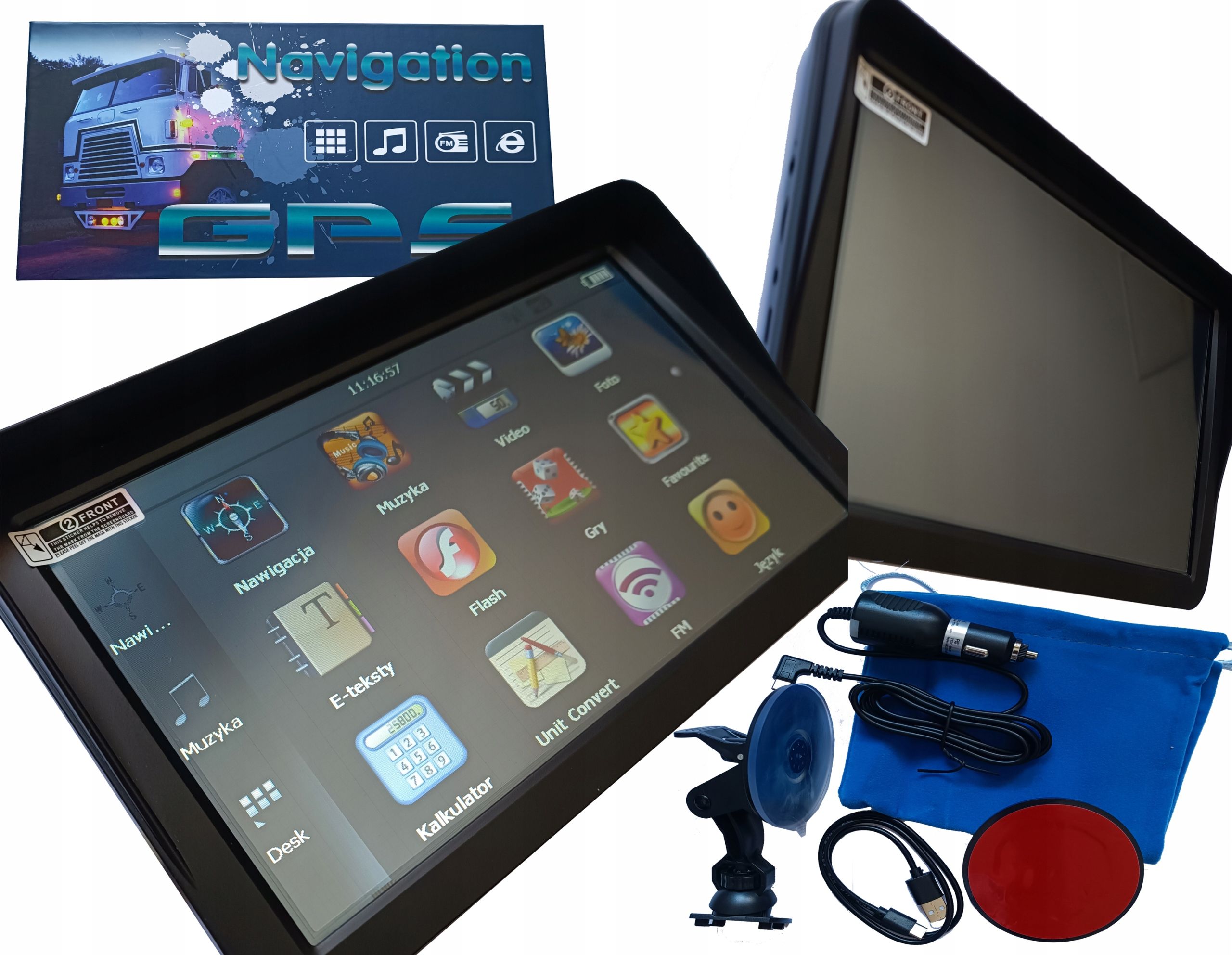  Car navigation mediatek gps 9' 16gb igo primo truck truck mx2