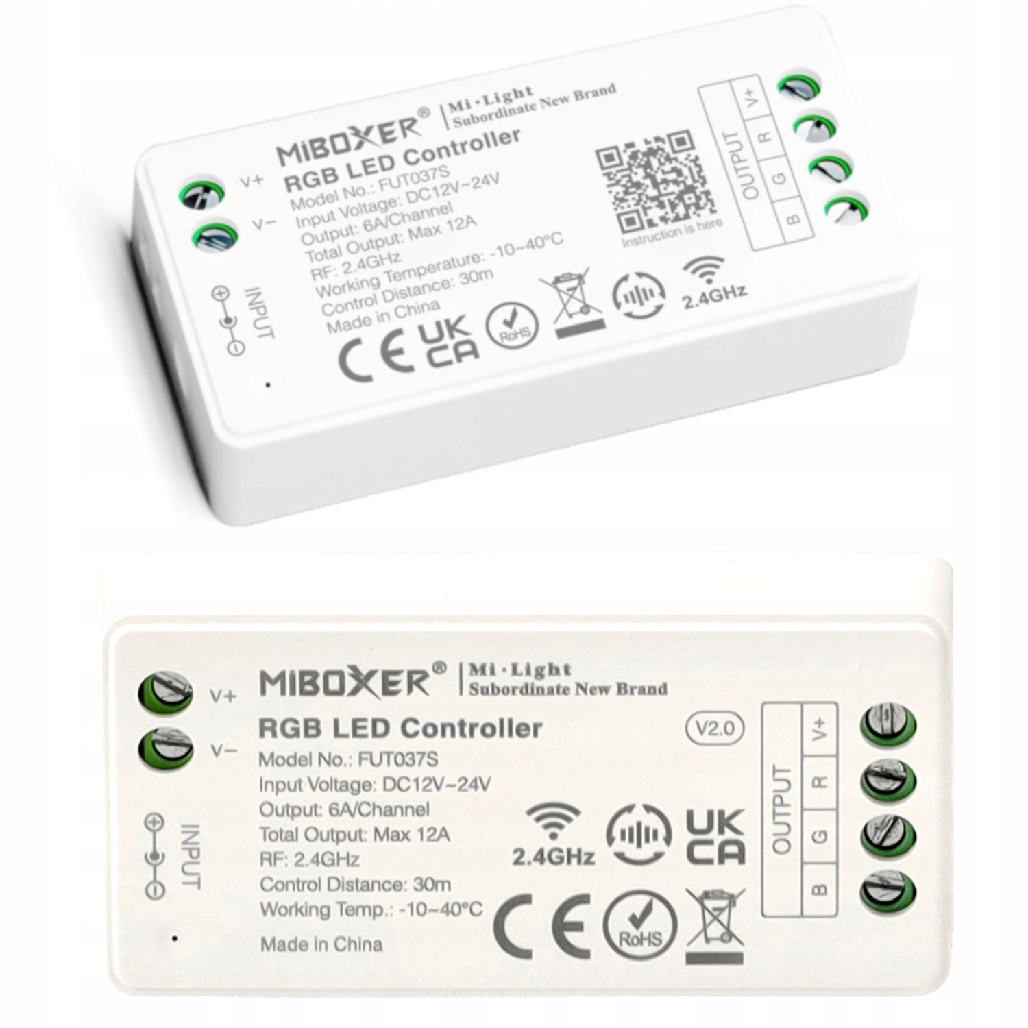  Valdiklio led juostos rgb smart tuya 5-24v 6a dc programėlė mobilus
