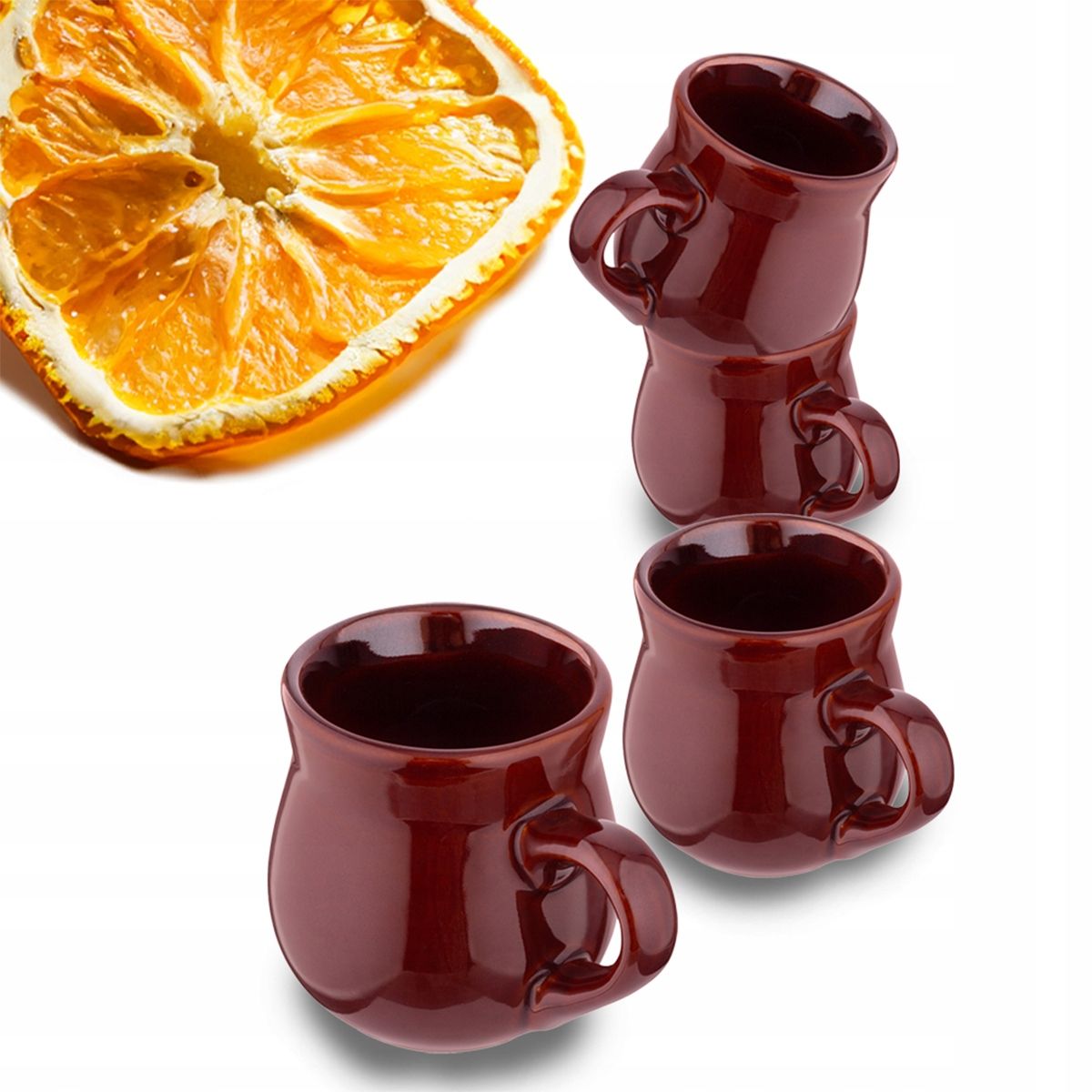  Puodeliai karštam vynui vynas keraminiai komplektas 6 puodelių altom design 320 ml