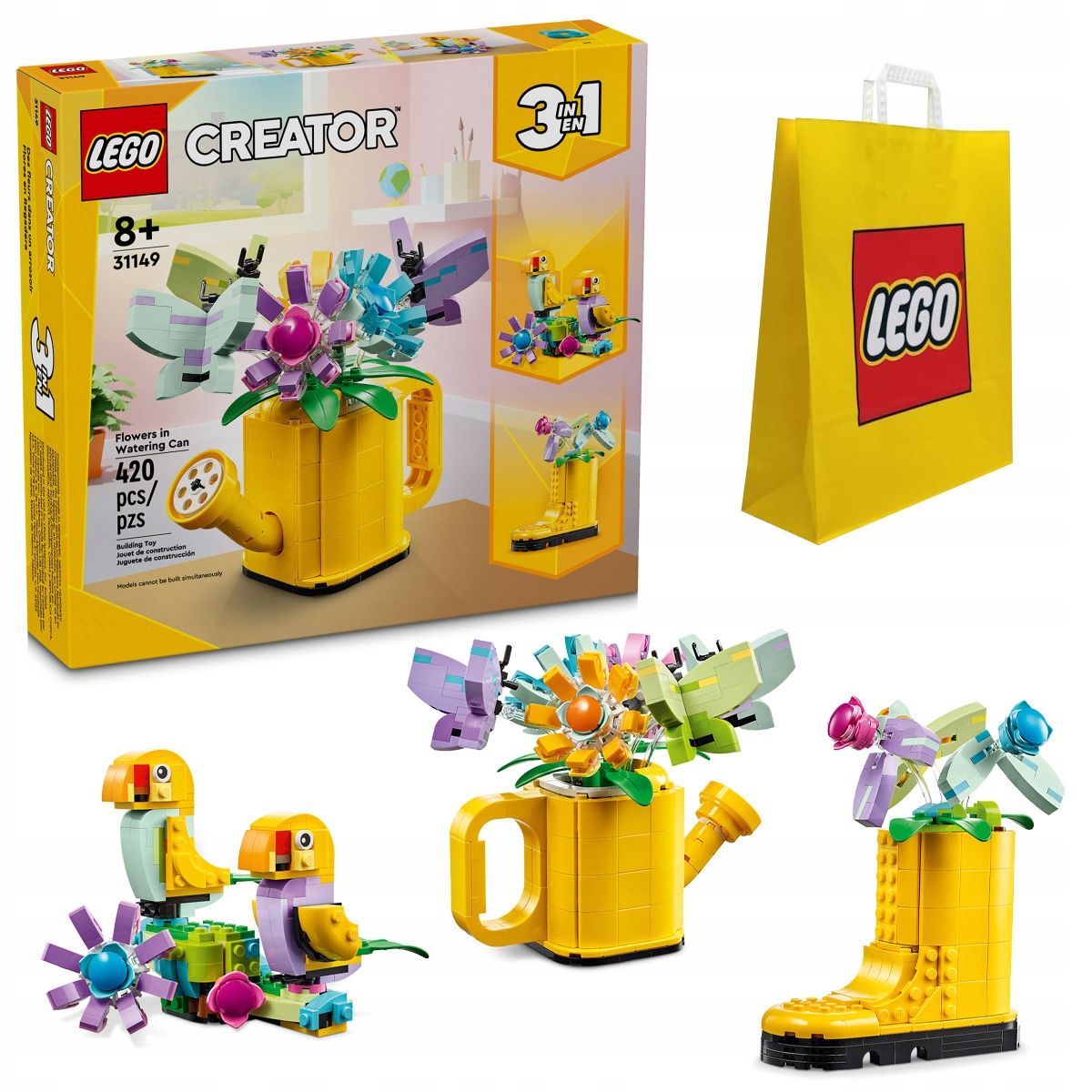  Bloky lego creator 31170 dzikie zvieratá ružový plameniak za darček taška