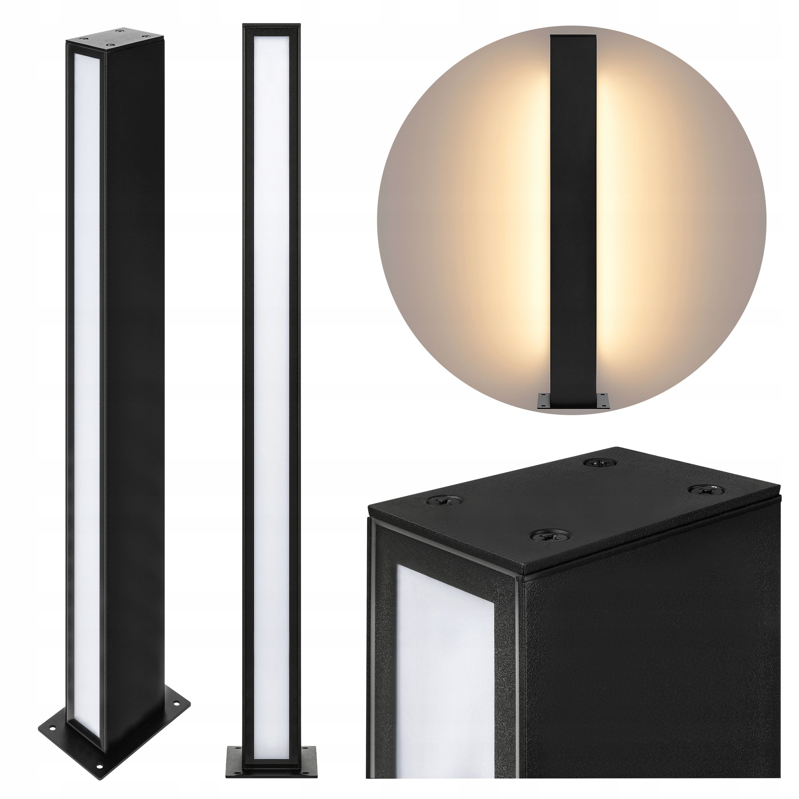  Led stojací lampa zahrada 45cm sloupec pohybový senzor zewnetrzna e27 led