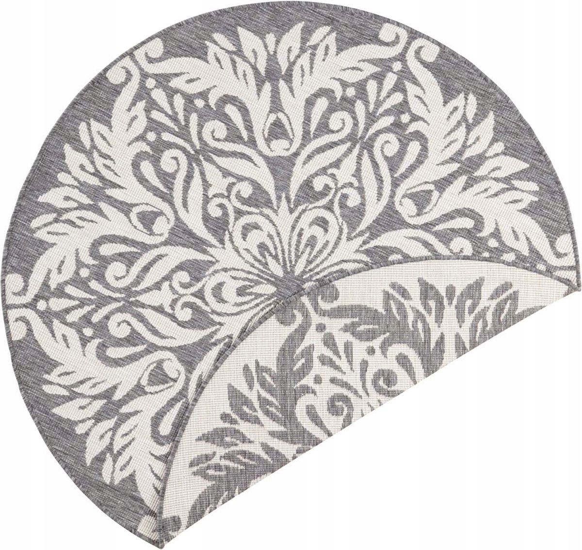  Round carpet for the living room 140cm , soft italian ,green creamy pattern mandala