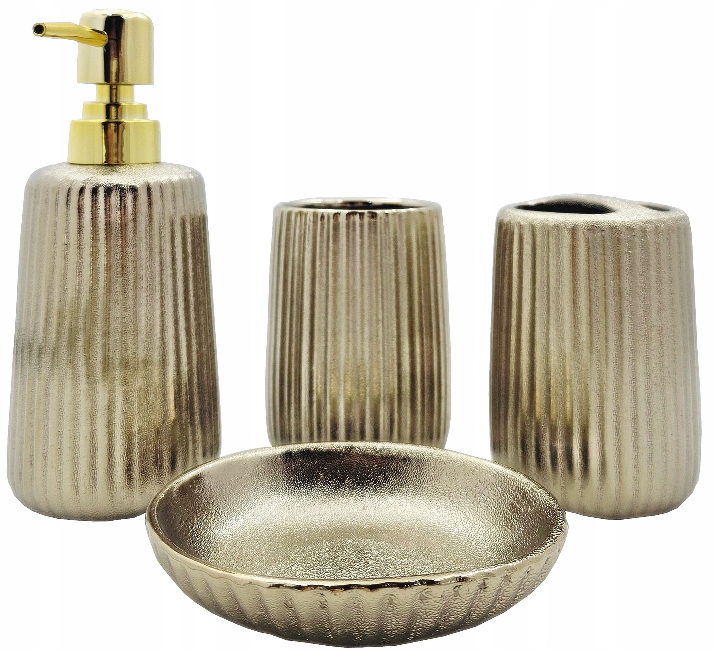  Bathroom set dispenser for soap cup silver bj2