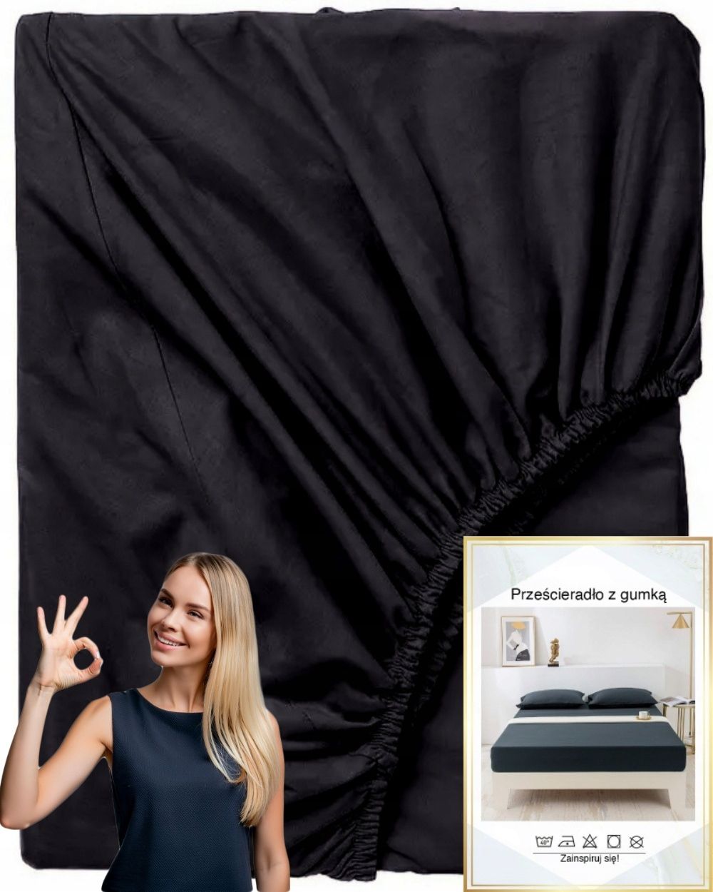  Puuvillane lina pehme kummiga premium 200x220 värvus pistaatsia