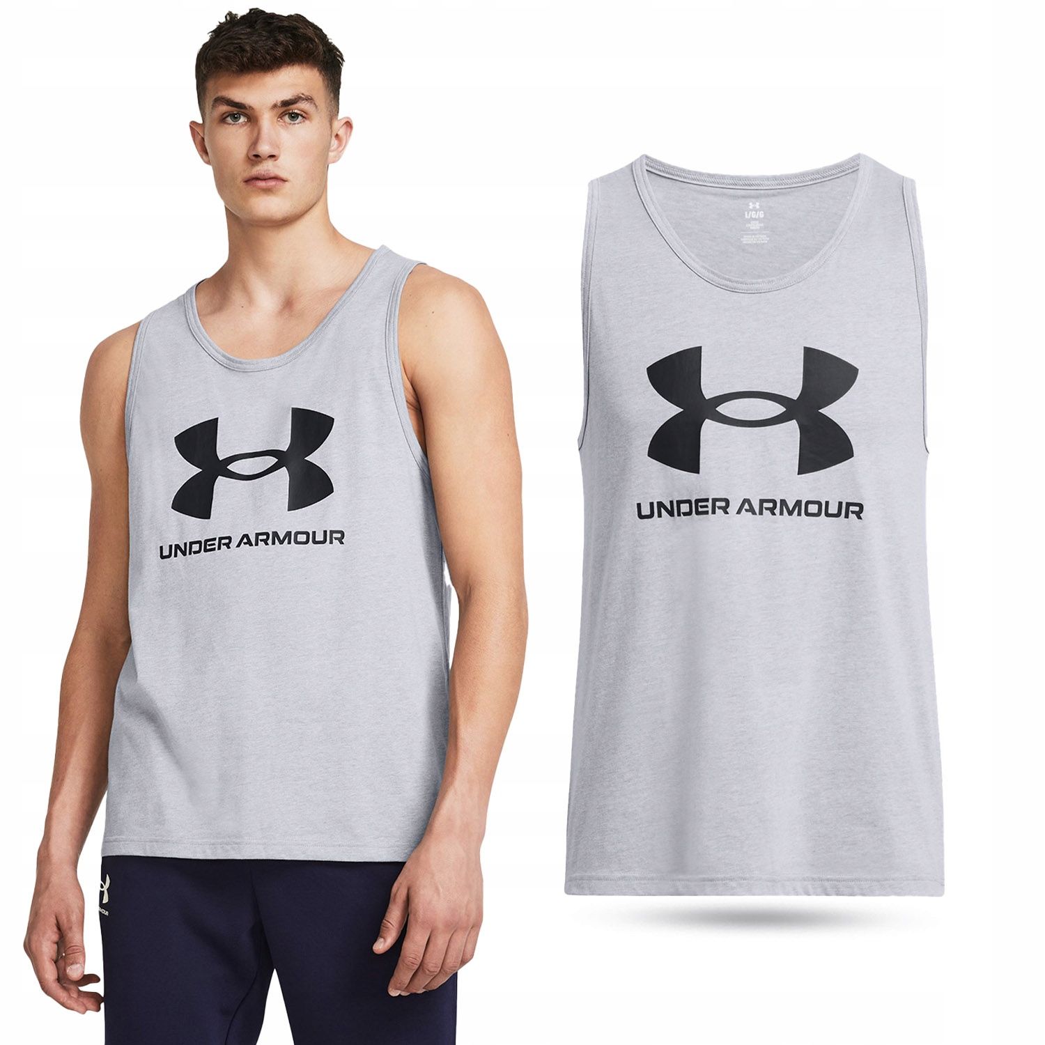  Meeste t-särgid under armour spordivest suvi puuvill 1329589-104