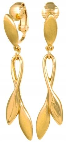  Lang clips golden damen leicht hängend groß beeindruckend für die ohren colibra