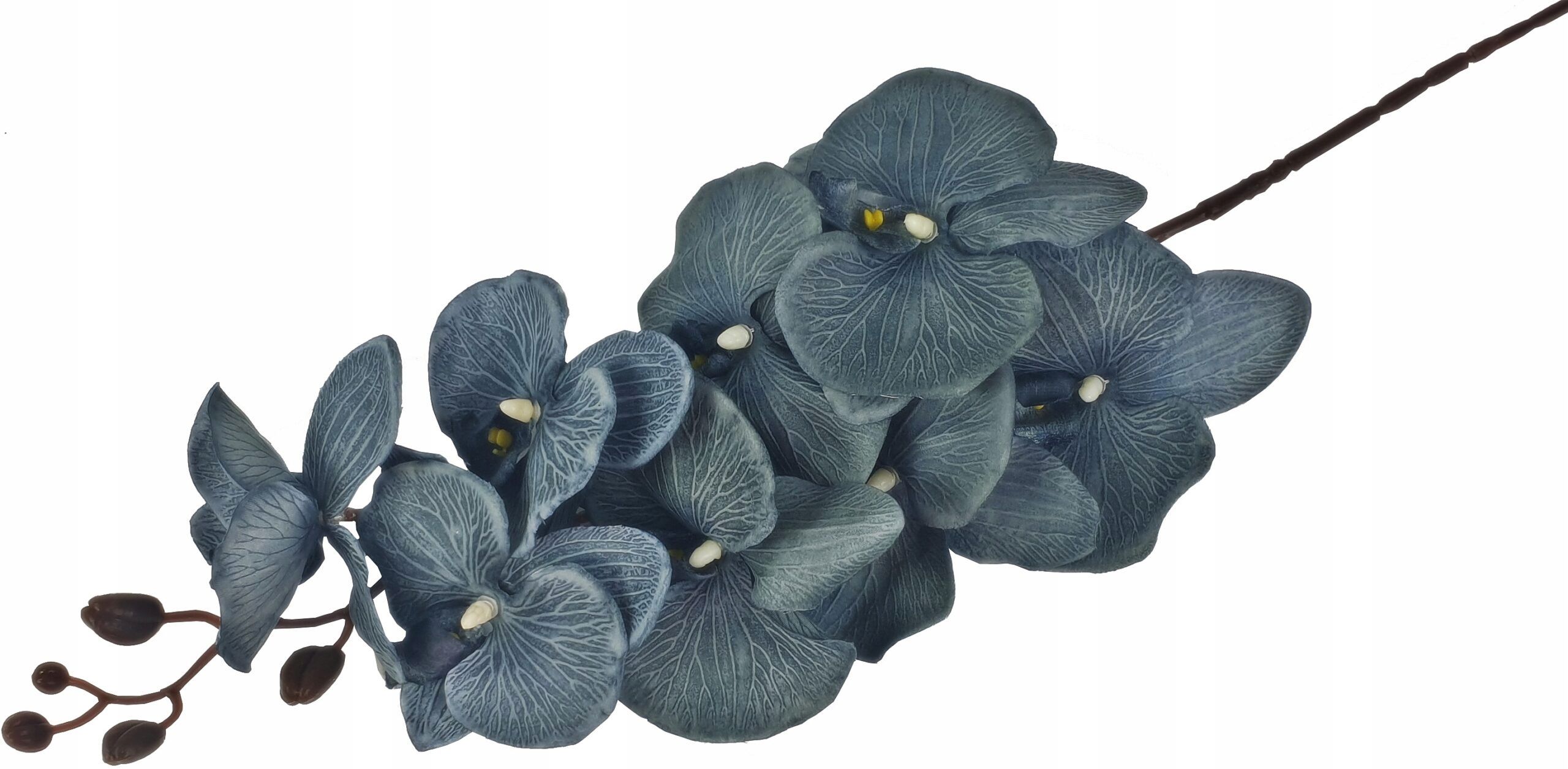  Orchid twig 20 flowers 76 cm rubber