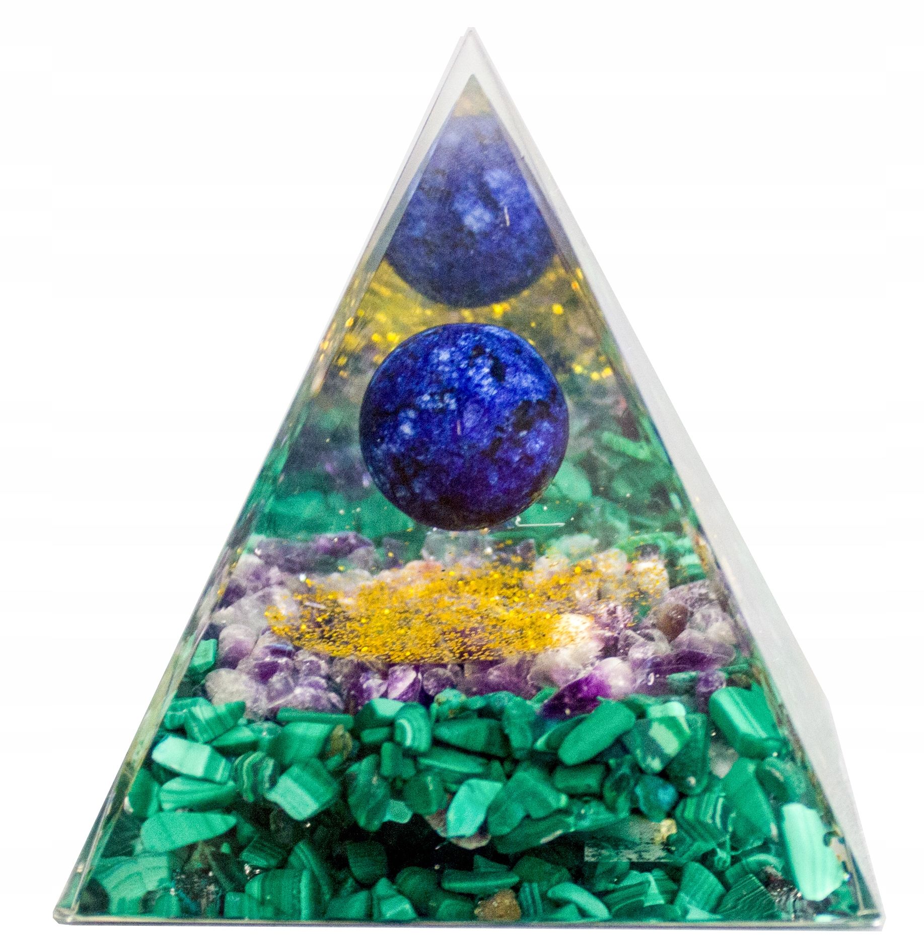  Pyramide orgonit amethyst lazuryt oliwin tigerauge feng shui chakren 5cm