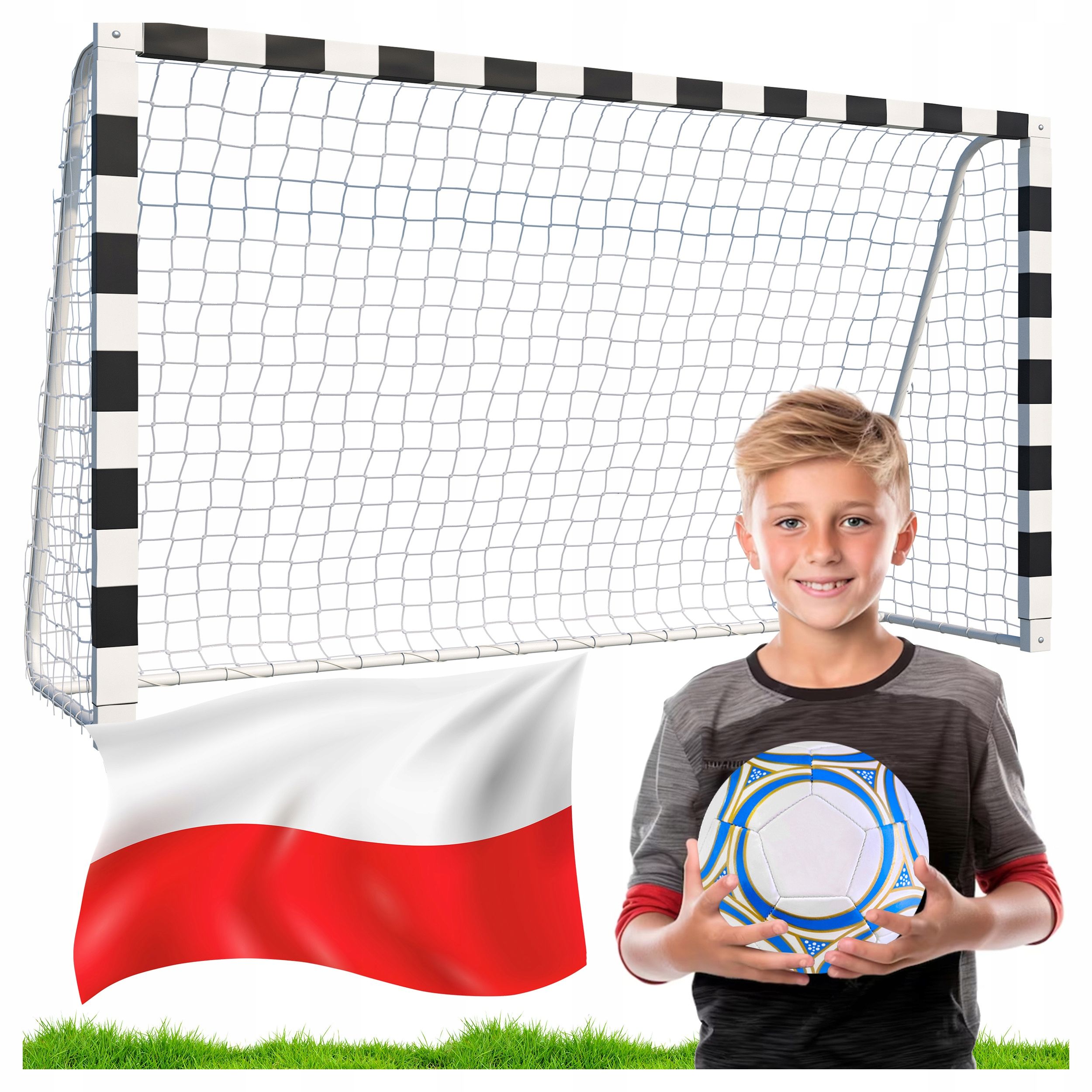  Futbolo vartai komplektas 2 vnt. metalinė 78x56 cm tinklelis futbolas mokymo