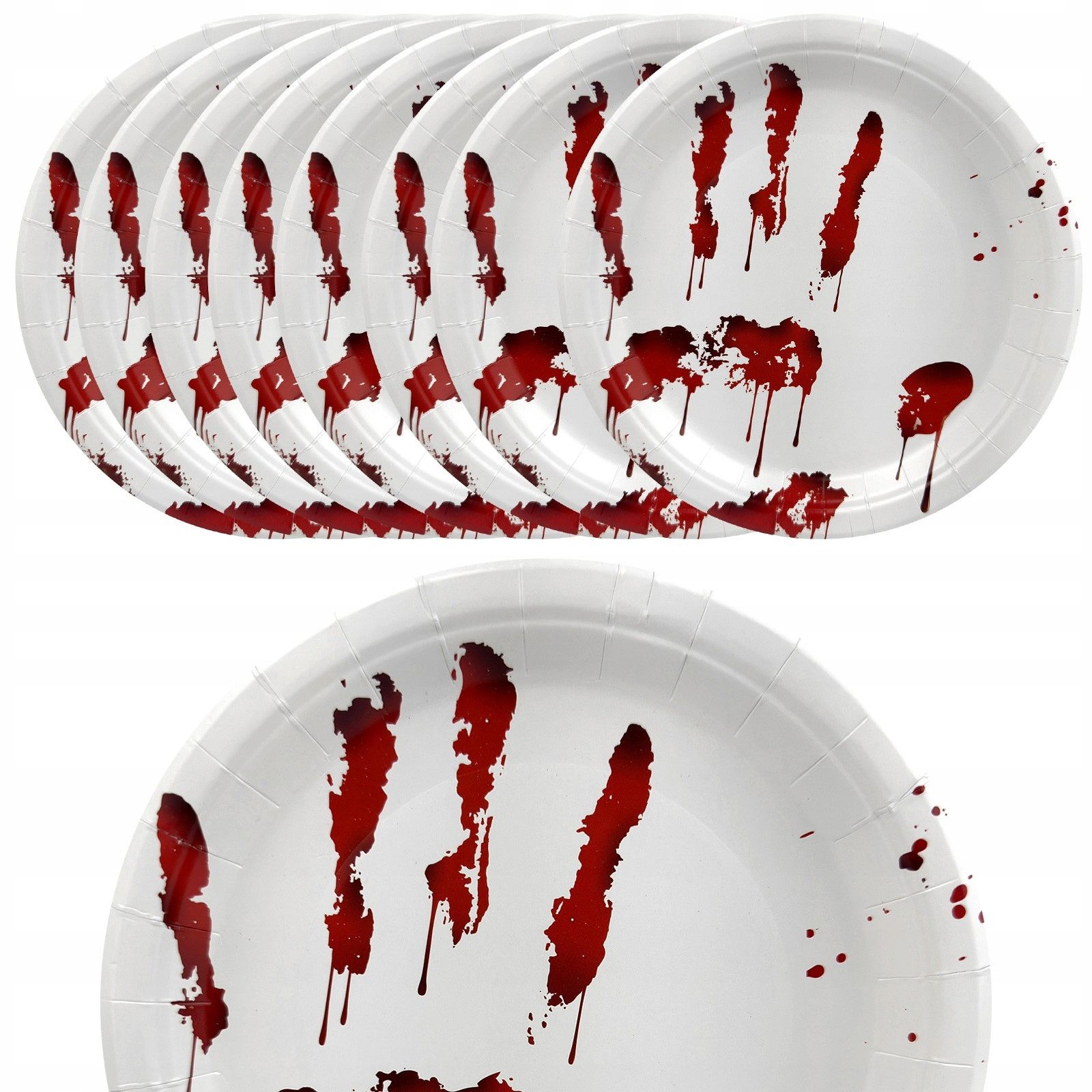  Slamky halloween krwawa dlaň papier krv 6 ks